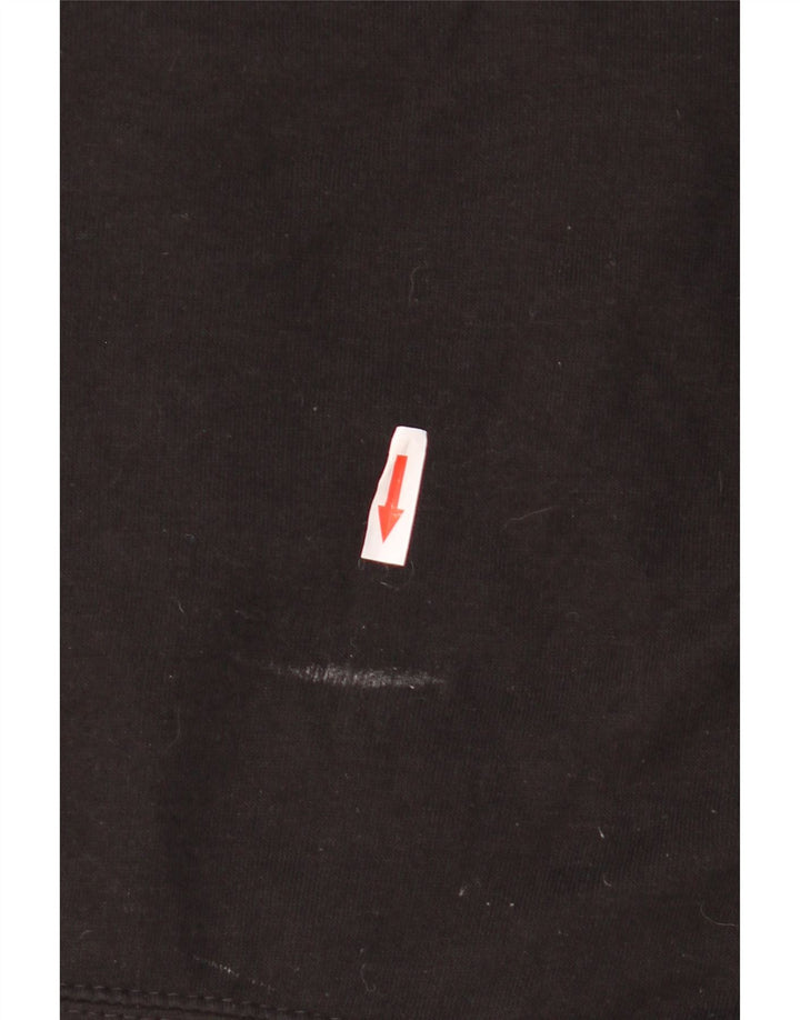 Felpa Crop Oversize Da Donna ZARA Maglione UK 10 Small Nero