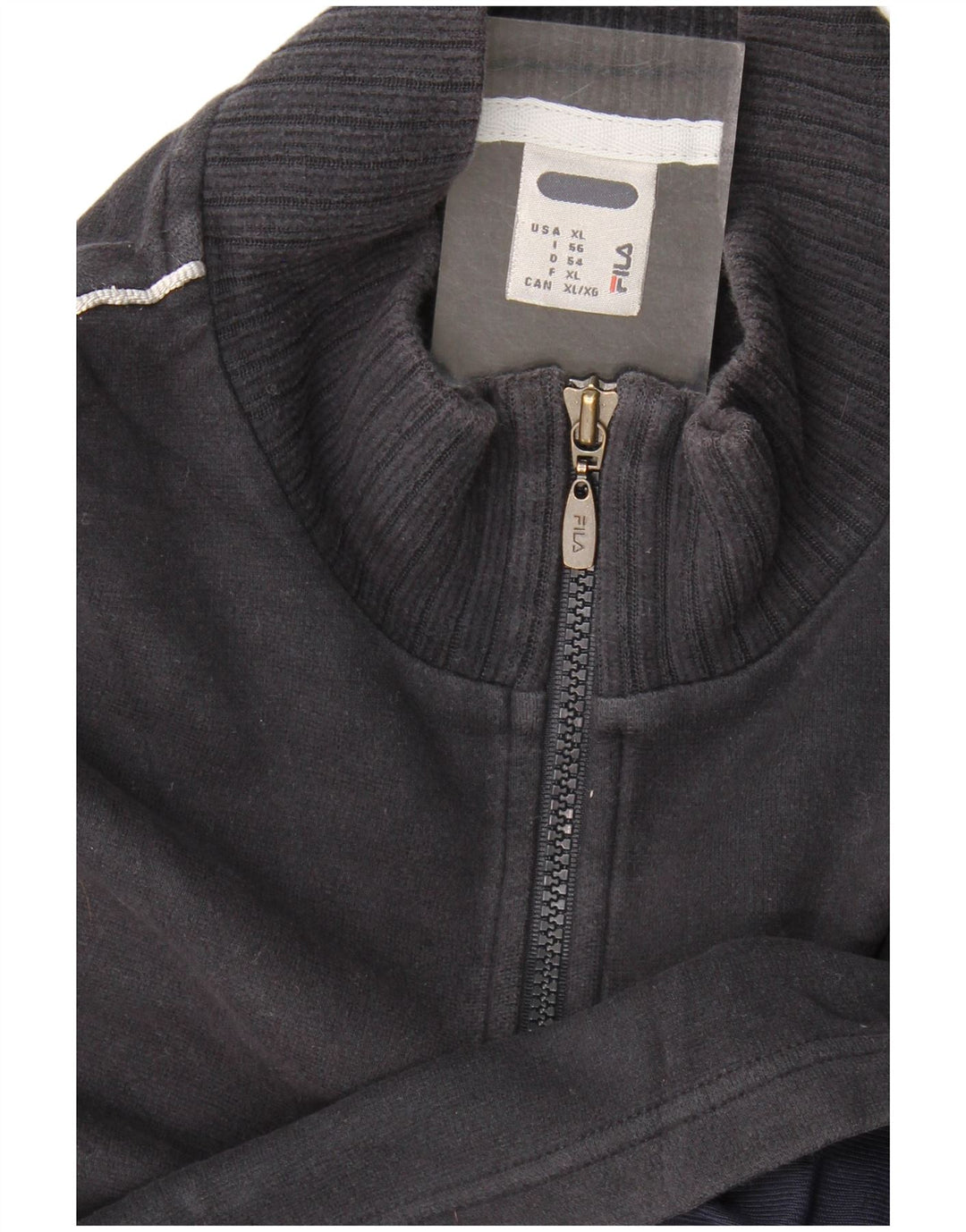 Felpa Fila da uomo con zip e collo maglione XL blu navy