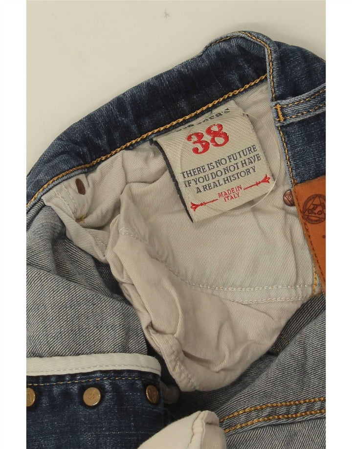 Jeans dritti da uomo Roy Rogers W38 L29 cotone blu