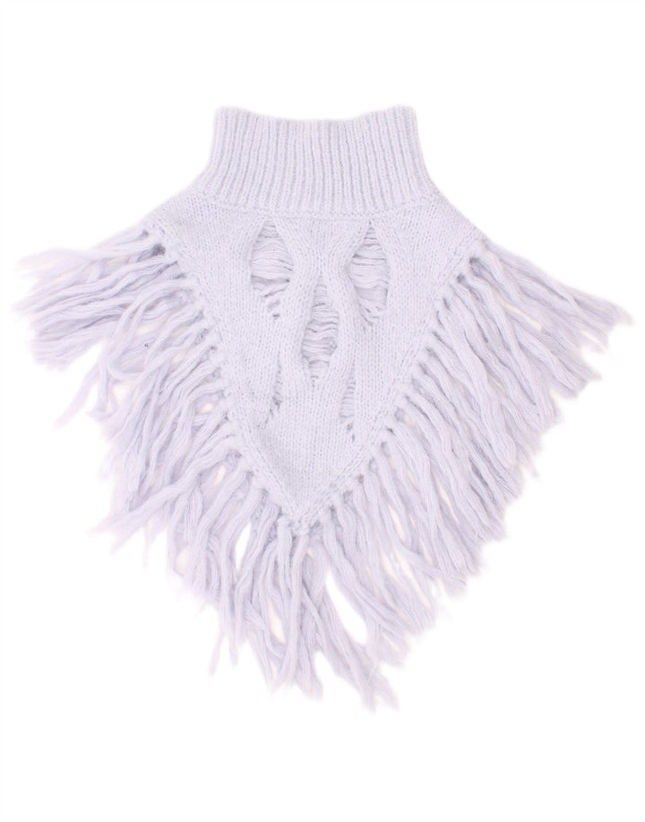 Sciarpa ad anello lavorata a maglia da donna Zara, bohémien in poliestere viola medio