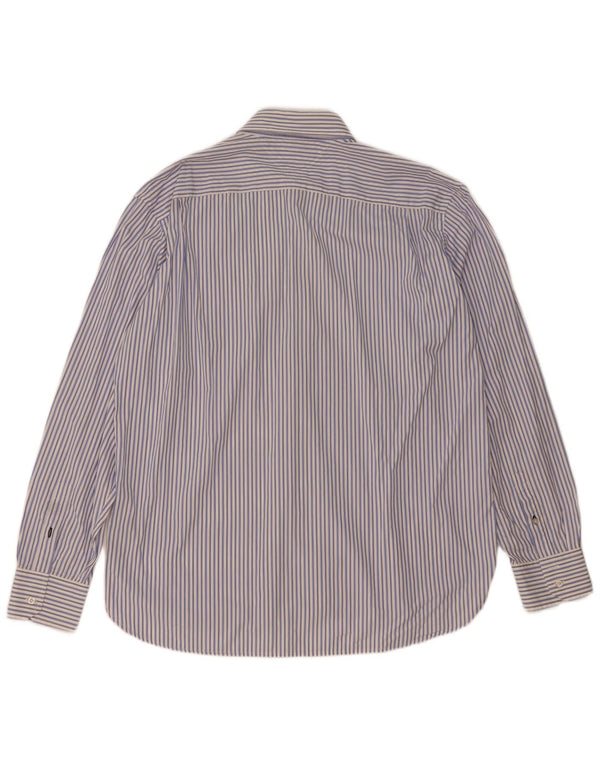 Camicia da uomo Tommy Hilfiger XL in cotone a righe blu