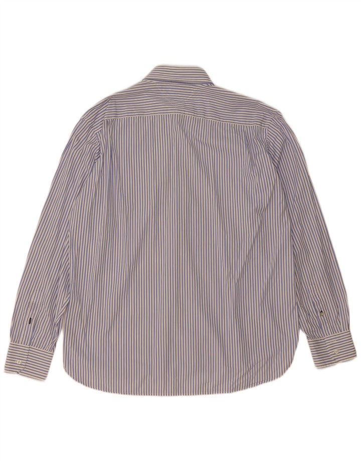 Camicia da uomo Tommy Hilfiger XL in cotone a righe blu