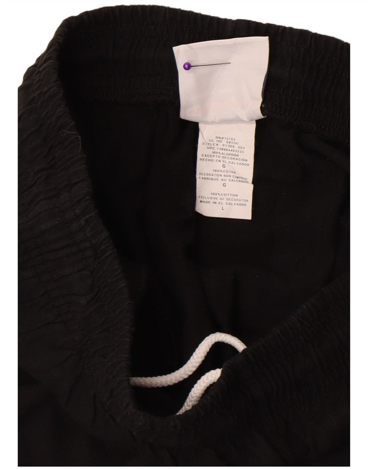 Pantaloni da tuta da uomo Champion Joggers grandi in cotone nero