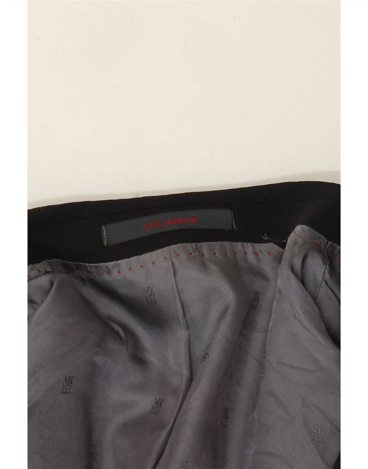 Giacca blazer da uomo a 2 bottoni Ted Baker UK 38 medio blu navy