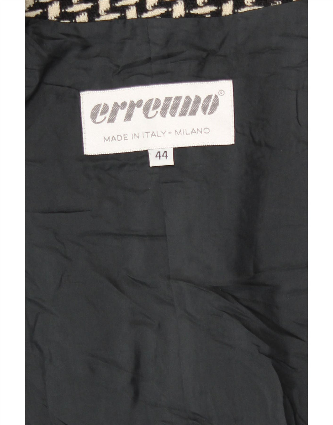 Giacca blazer da donna con motivo astratto lungo Erreuno IT 44 medio nero