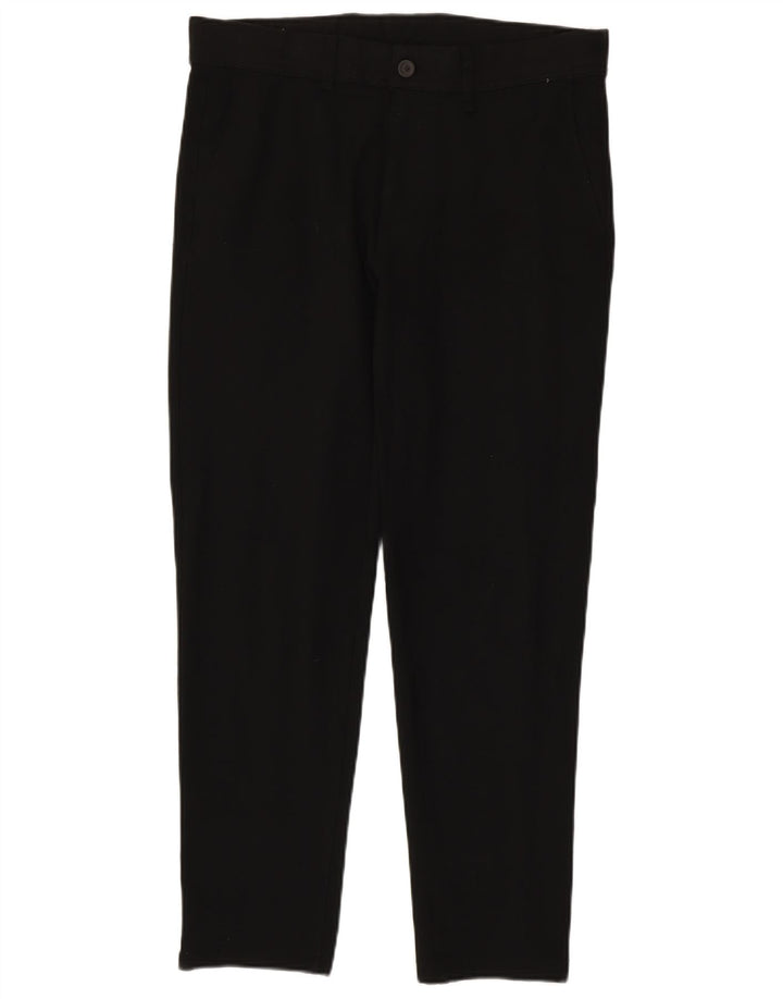 Pantaloni chino slim da uomo Zara EU 40 medio W31 L29 poliestere nero
