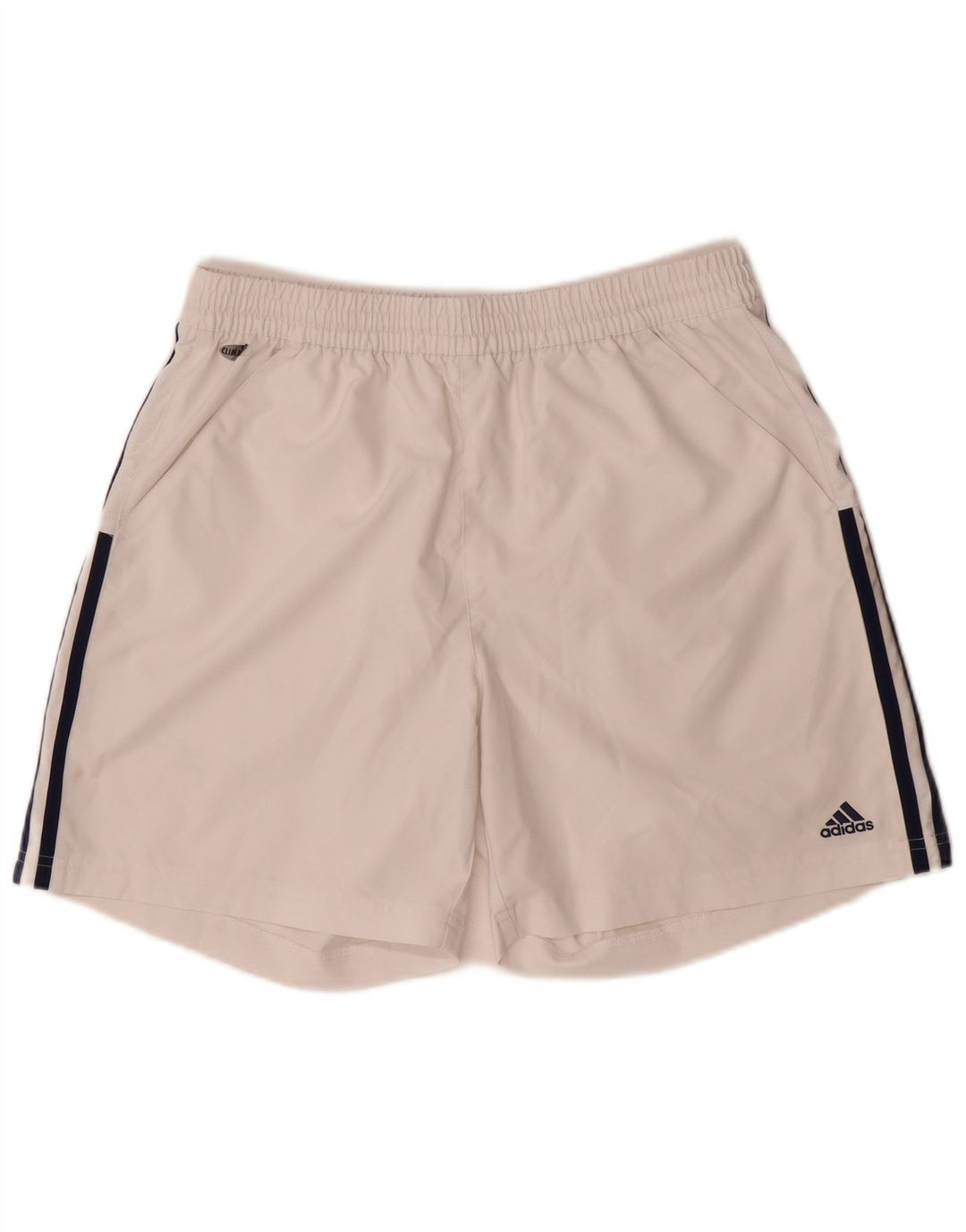 Pantaloncini sportivi Adidas Climalite da uomo di colore bianco medio