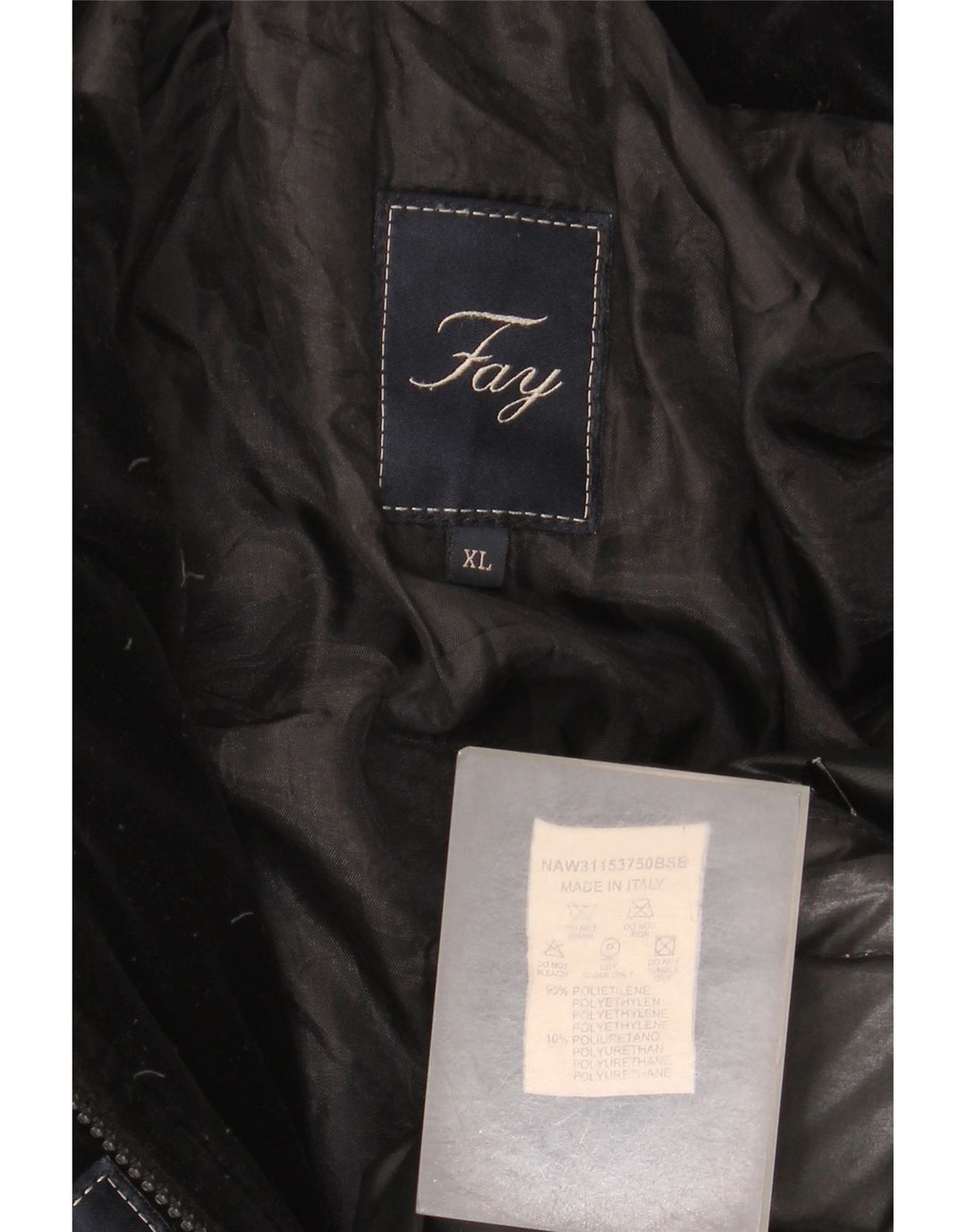 Giacca imbottita da donna Fay UK 18 XL Polietilene nero