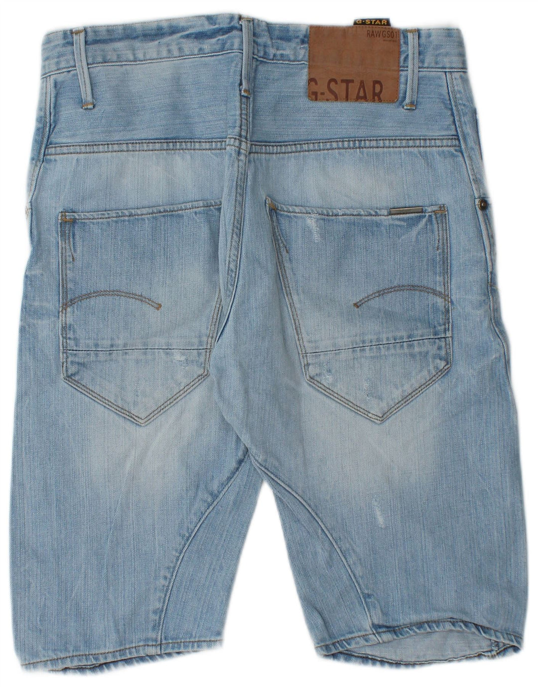 Pantaloncini di jeans da uomo G-Star W31 cotone blu medio