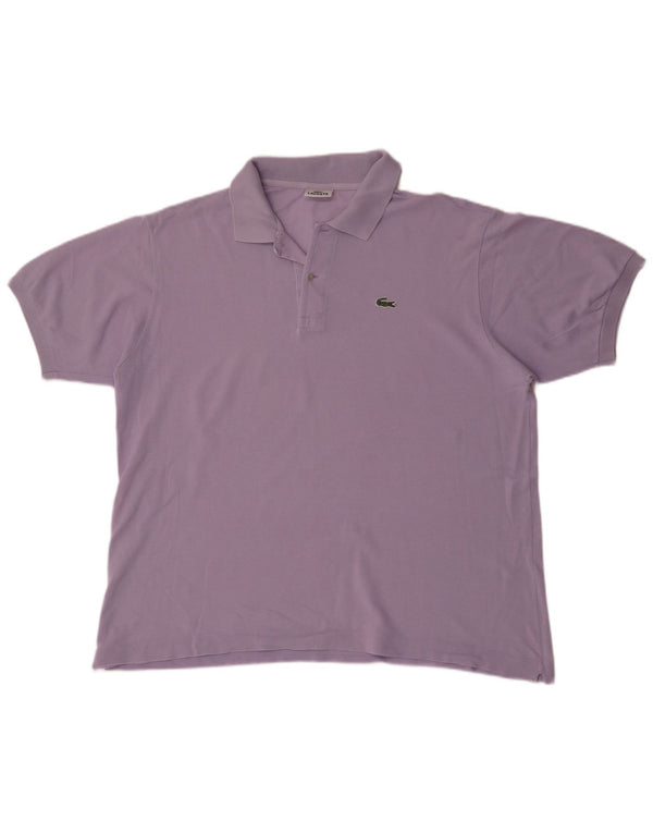 Polo da uomo Lacoste taglia 6 XL in cotone viola