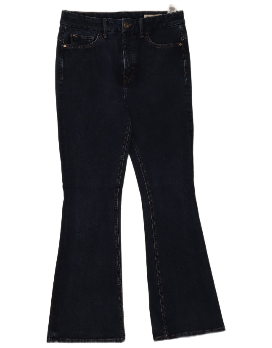 Jeans svasati da donna Marks & Spencer UK 12 Medio W28 L27 Cotone blu navy