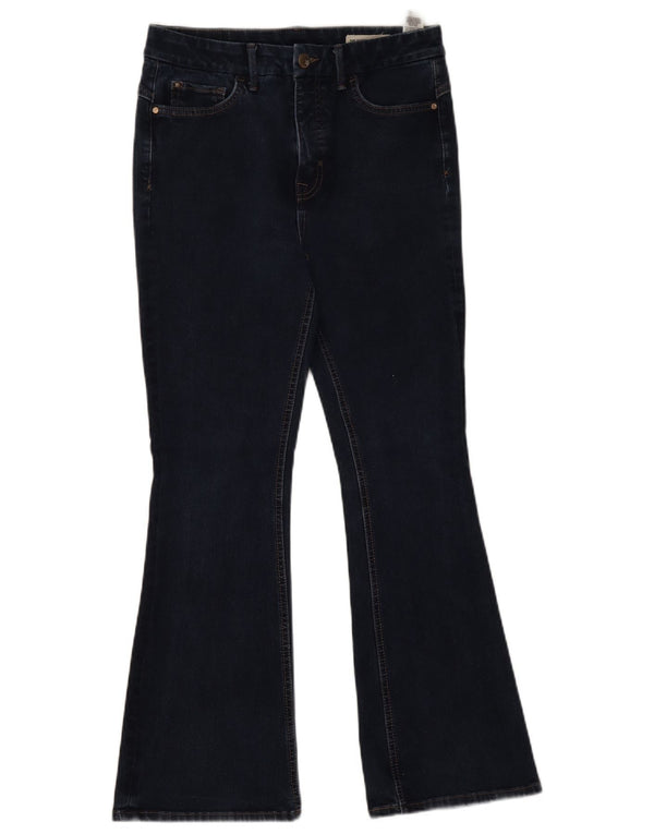 Jeans svasati da donna Marks & Spencer UK 12 Medio W28 L27 Cotone blu navy