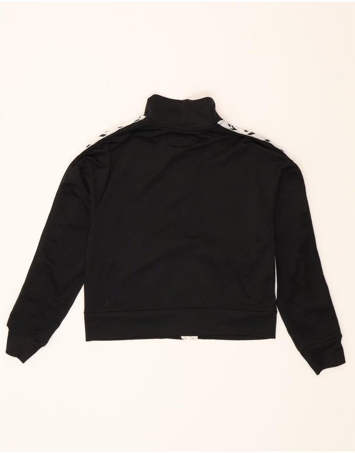 CONVERSE Girls Graphic Tracksuit Top Jacket 12-13 Years Large  Black