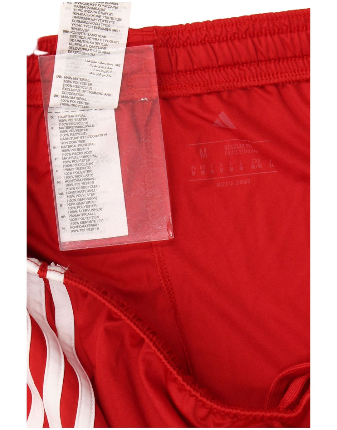Pantaloncini sportivi ADIDAS Aeroready Regular Fit da uomo in poliestere rosso medio