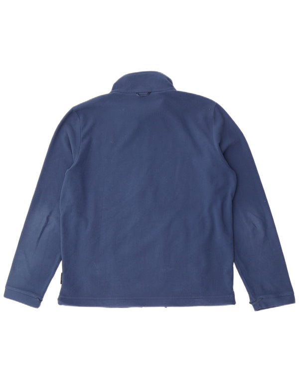 Giacca in pile da uomo Jack Wolfskin UK 42 Large Blu Poliestere