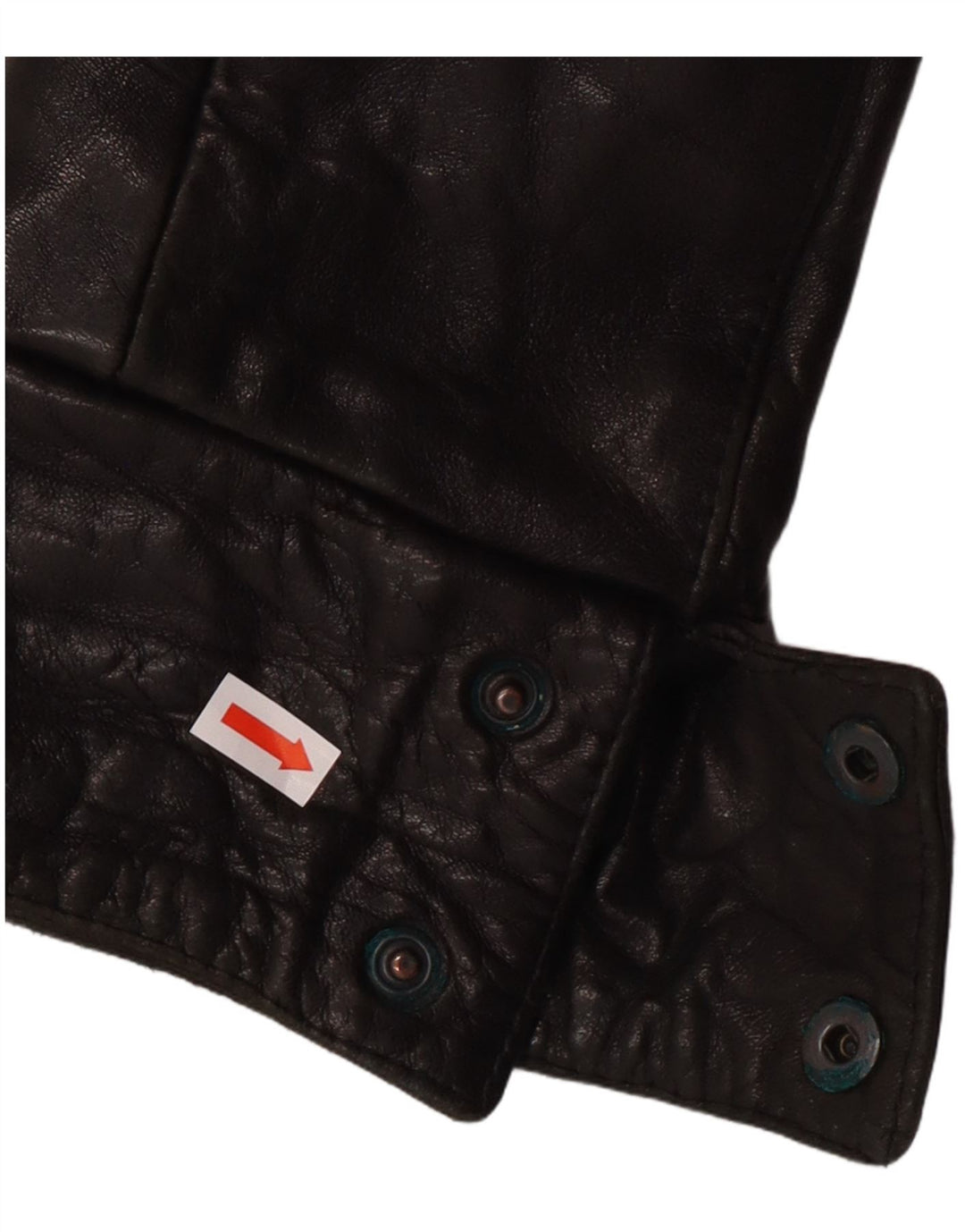 Giacca in pelle da donna vintage IT 44 Biker in pelle nera media