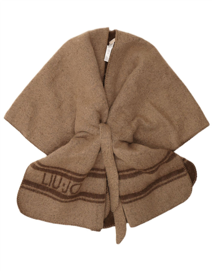 Cappotto poncho grafico da donna Liu Jo Taglia unica Poliestere a righe marrone