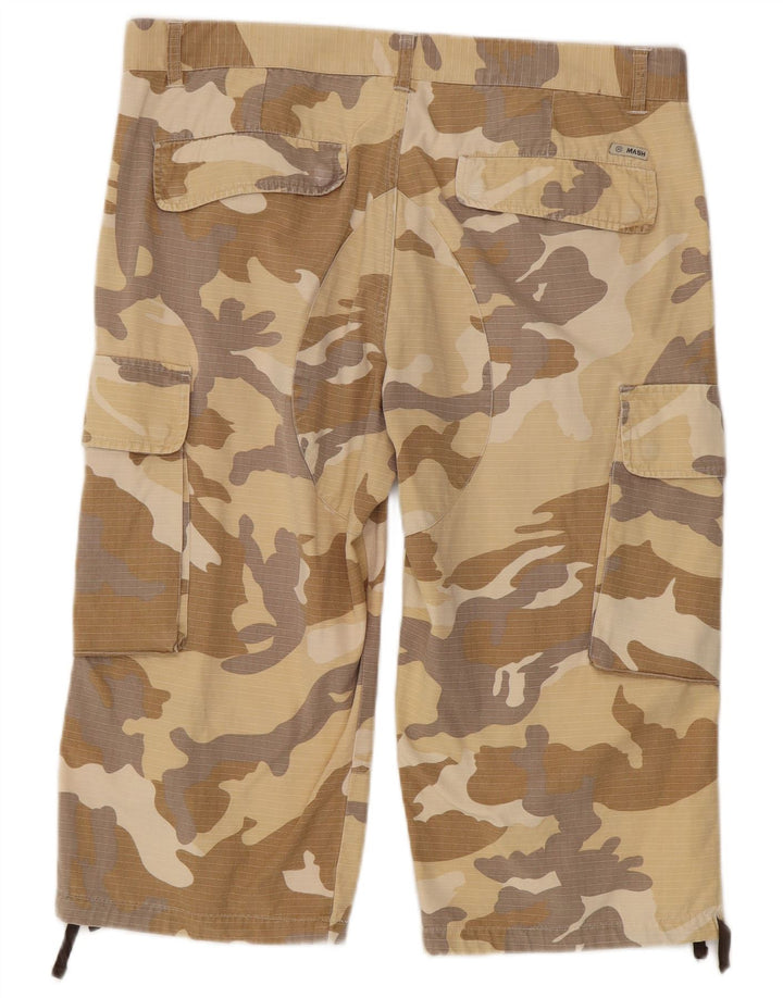 Mash Bermuda cargo da uomo W36 Large Beige Camouflage