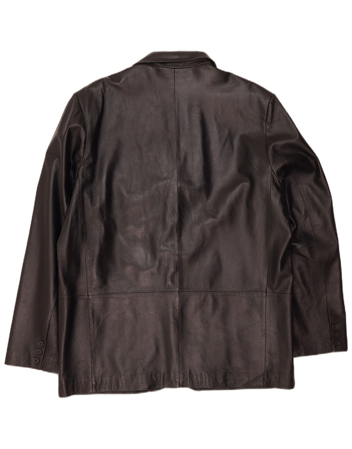 Giacca in Pelle Uomo Conbipel IT 56 2XL Pelle Nera