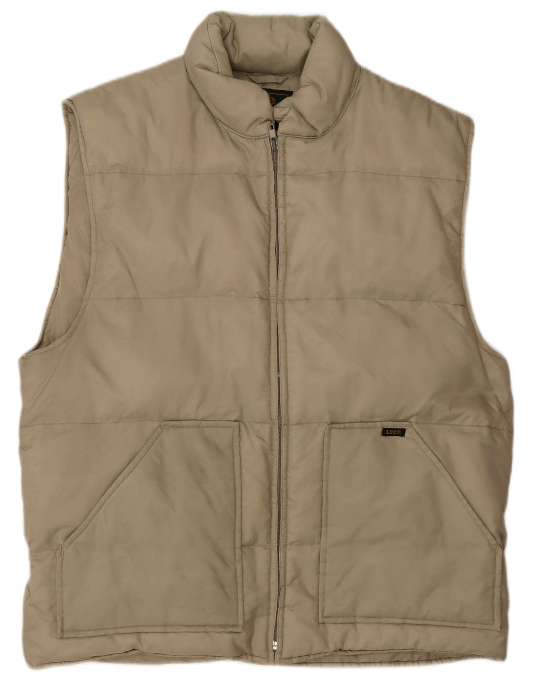 Gilet imbottito da uomo Lee UK 42 XL Nylon beige