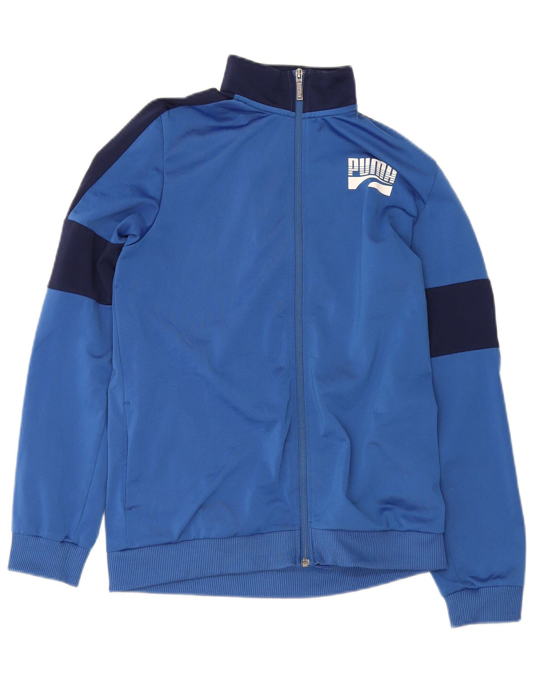 Giacca da ginnastica grafica da ragazzo Puma 15-16 anni Blu Colourblock