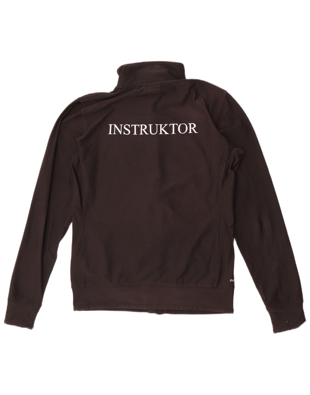 Giacca da ginnastica grafica da donna Nike UK 14 poliestere nero medio