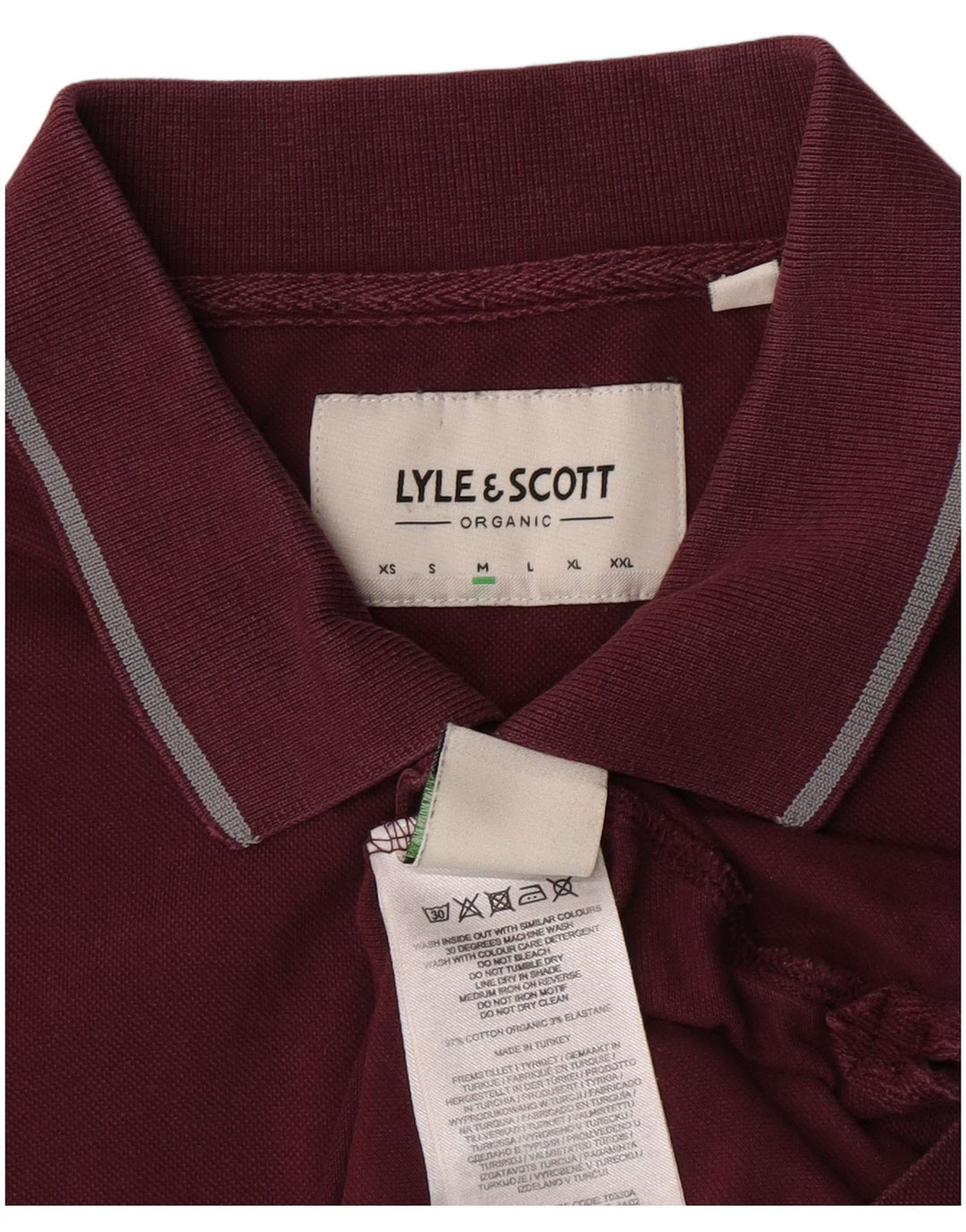 Polo da uomo Lyle & Scott in cotone marrone medio