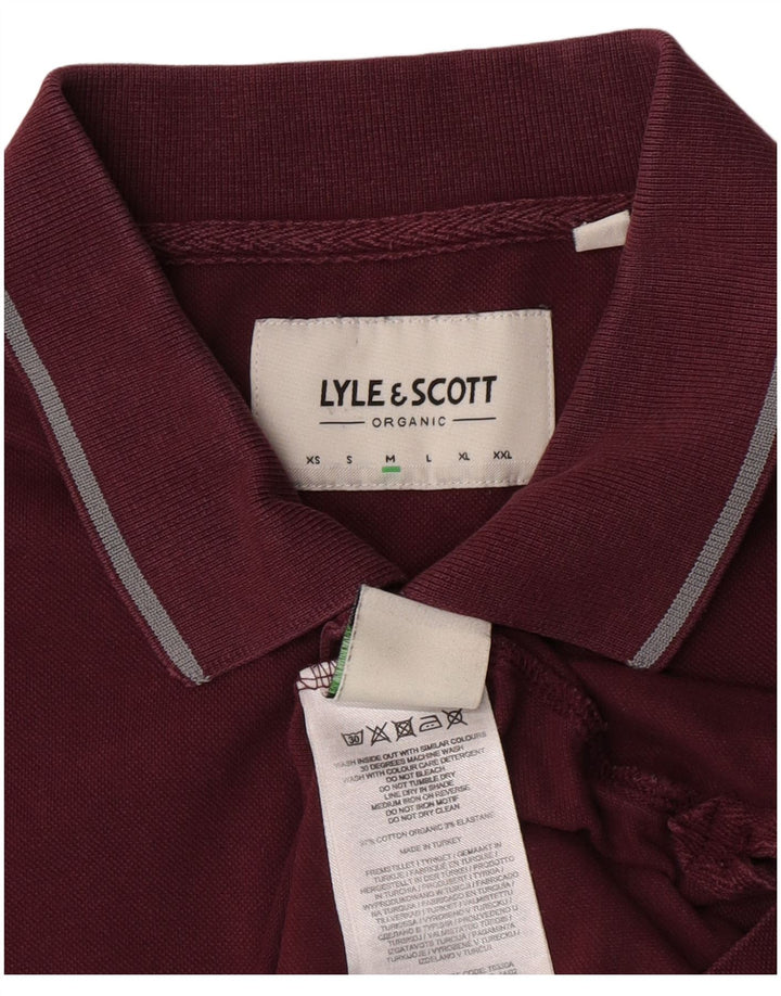 Polo da uomo Lyle & Scott in cotone marrone medio