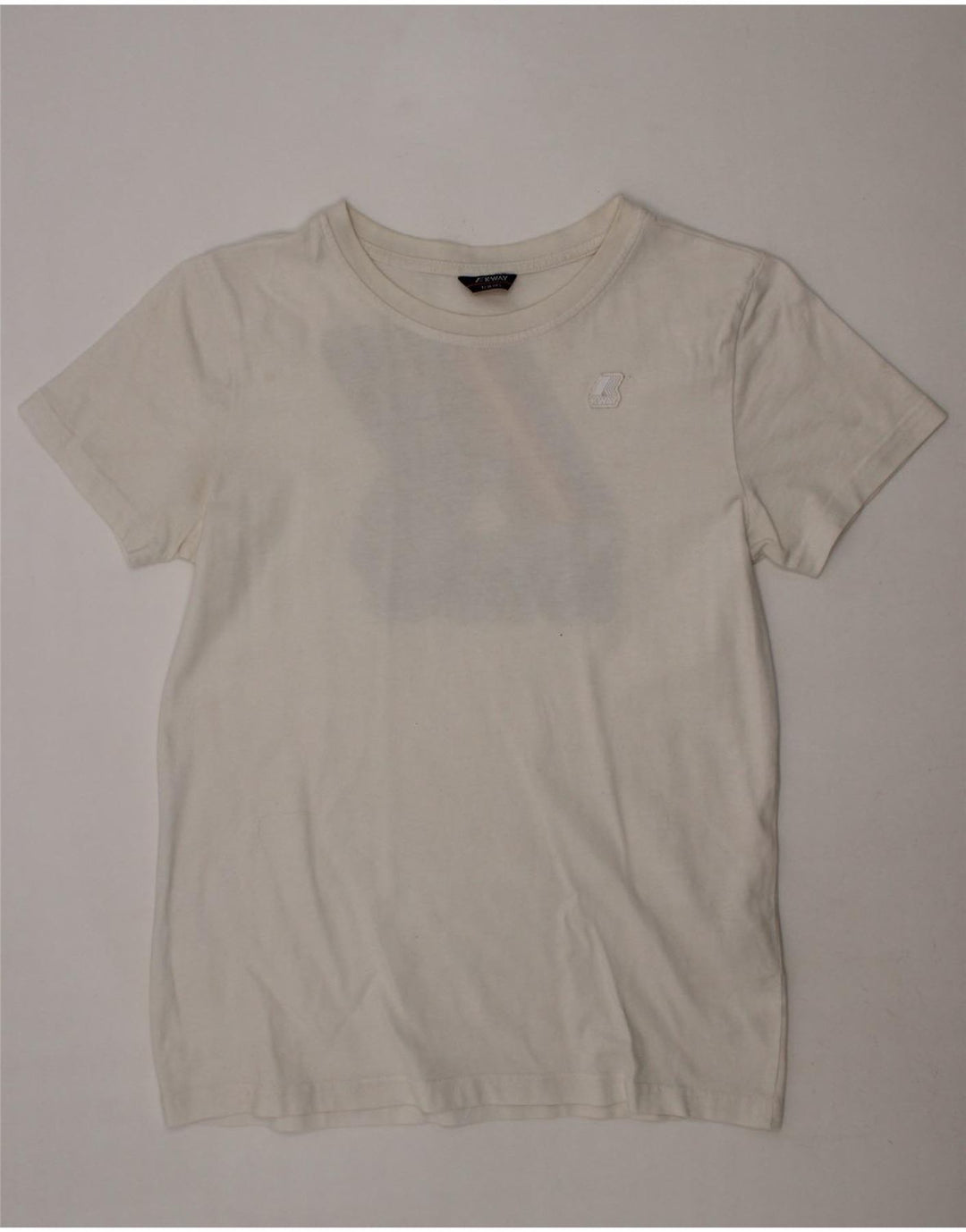 K-WAY Boys Graphic T-Shirt Top 11-12 Years White Cotton Vintage K-Way and Second-Hand K-Way from Messina Hembry 