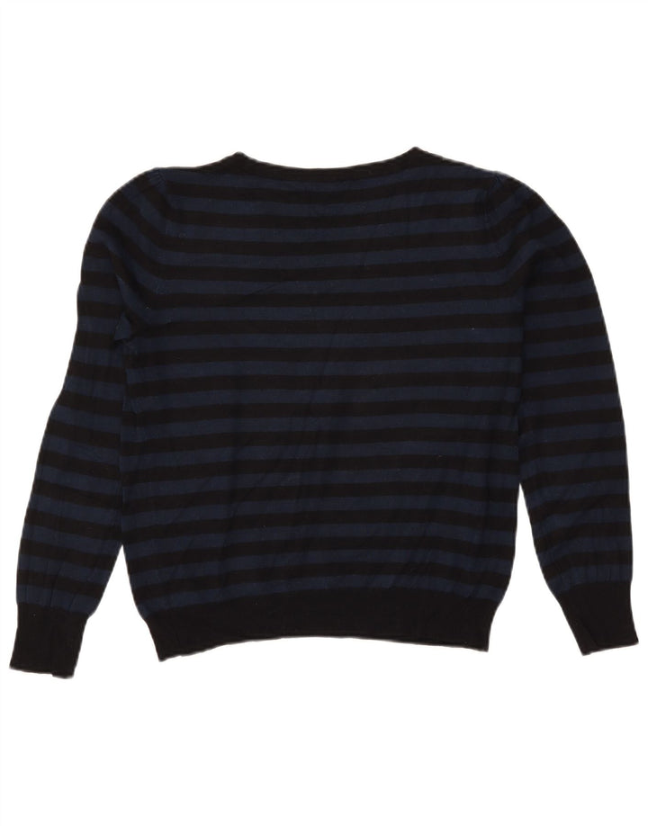Maglione maglione con scollo a barca da donna Marks & Spencer UK 14 blu navy medio