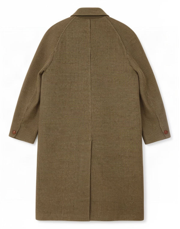 MEAKERS Of PICCADILLY Cappotto da uomo UK 38 Lana a quadri marrone medio
