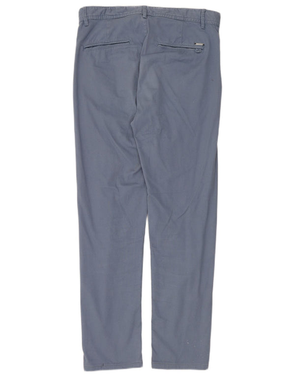 Pantaloni chino dritti da uomo Zara EU 40 medi W31 L30 blu