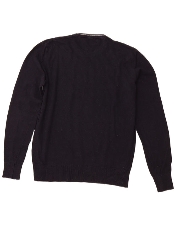 ARMANI JEANS Maglione Uomo Girocollo Maglione Medio Blu Navy Viscosa