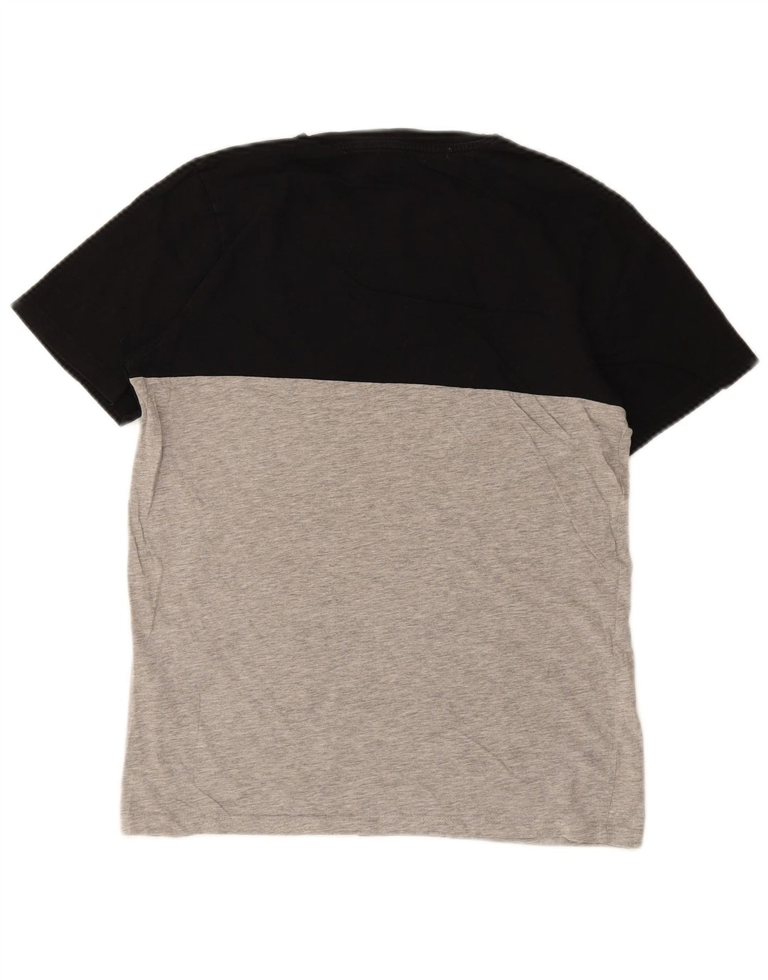 JACK & JONES T-shirt grafica da uomo Top in cotone color block medio nero