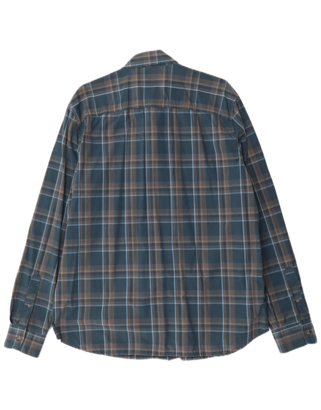 Camicia Timberland da uomo slim fit XL in cotone a quadri blu