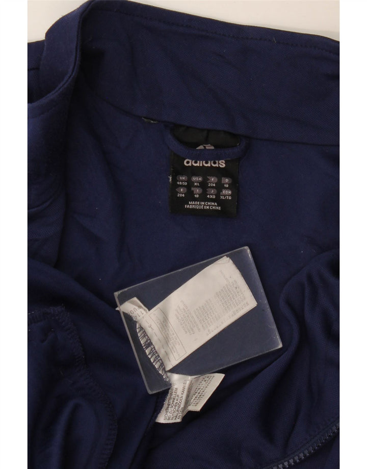 Giacca da tuta da uomo ADIDAS Climalite UK 48/50 XL poliestere blu navy