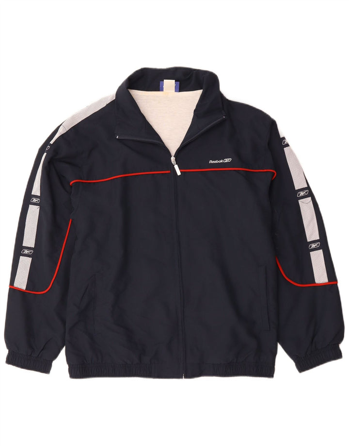 Giacca Reebok da ragazzo, tuta da ginnastica, 15-16 anni, XL, colore blu navy