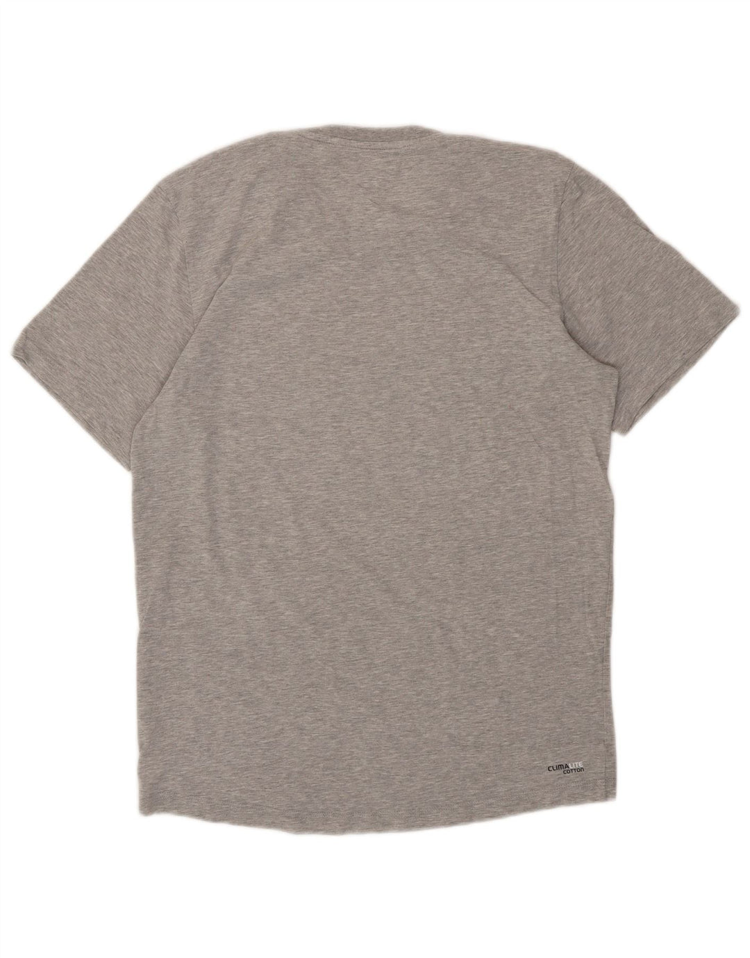 ADIDAS Mens Graphic T-Shirt Top Medium Grey Cotton