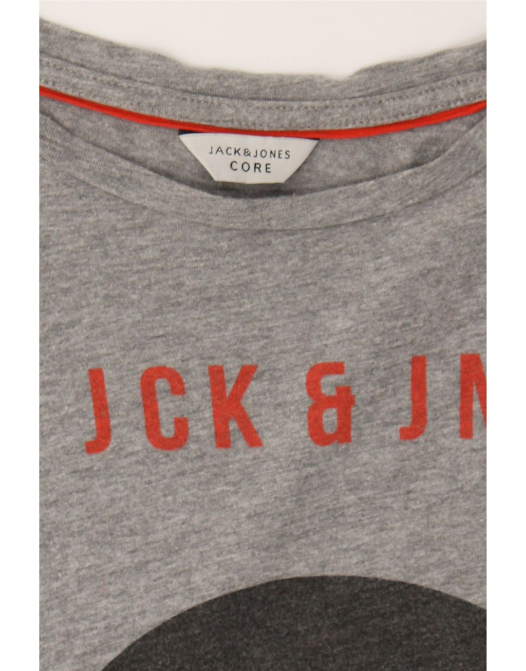 JACK & JONES Mens Graphic T-Shirt Top Medium Grey Vintage Jack & Jones and Second-Hand Jack & Jones from Messina Hembry 