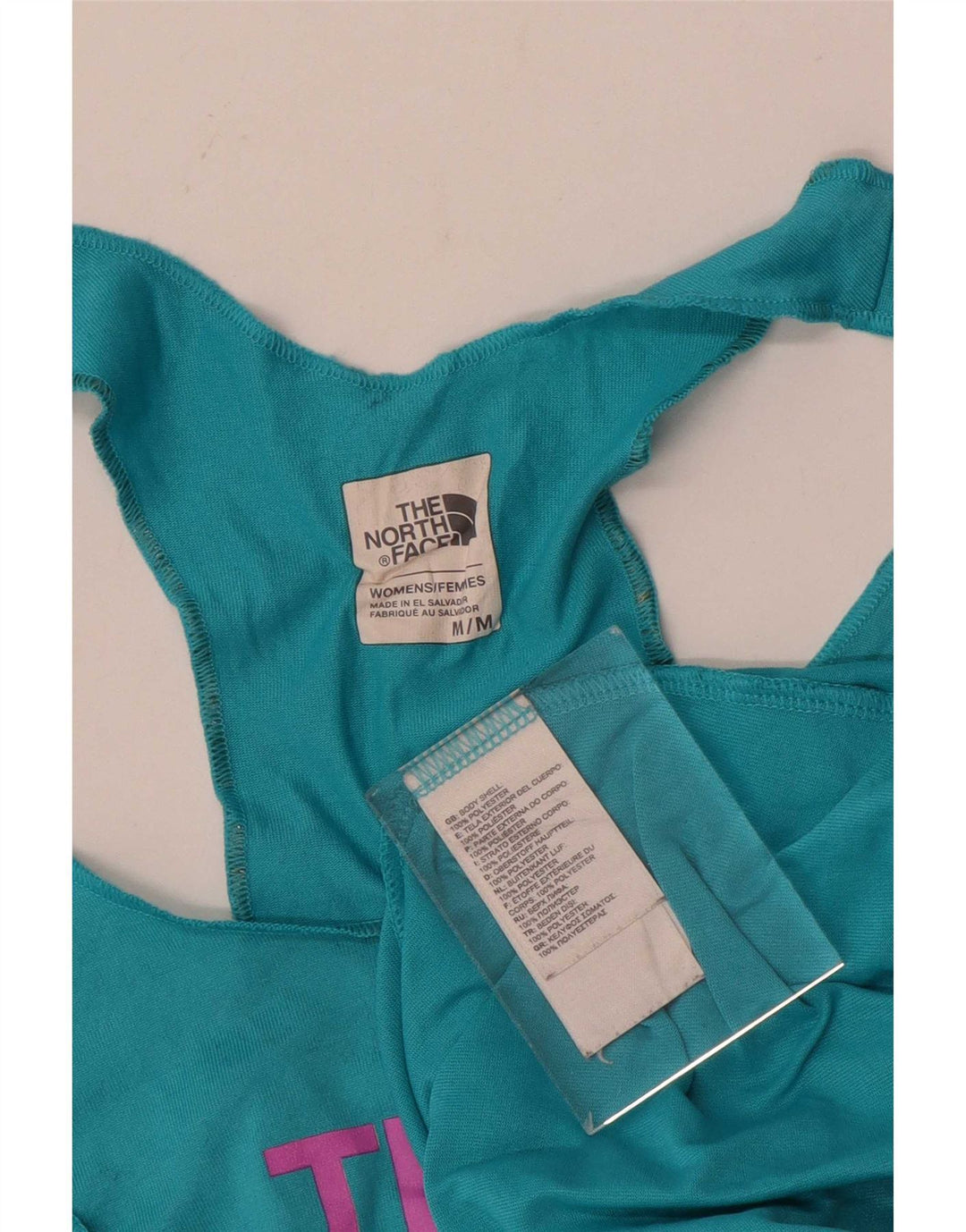 Canotta grafica da donna The North Face UK 12 Poliestere blu medio