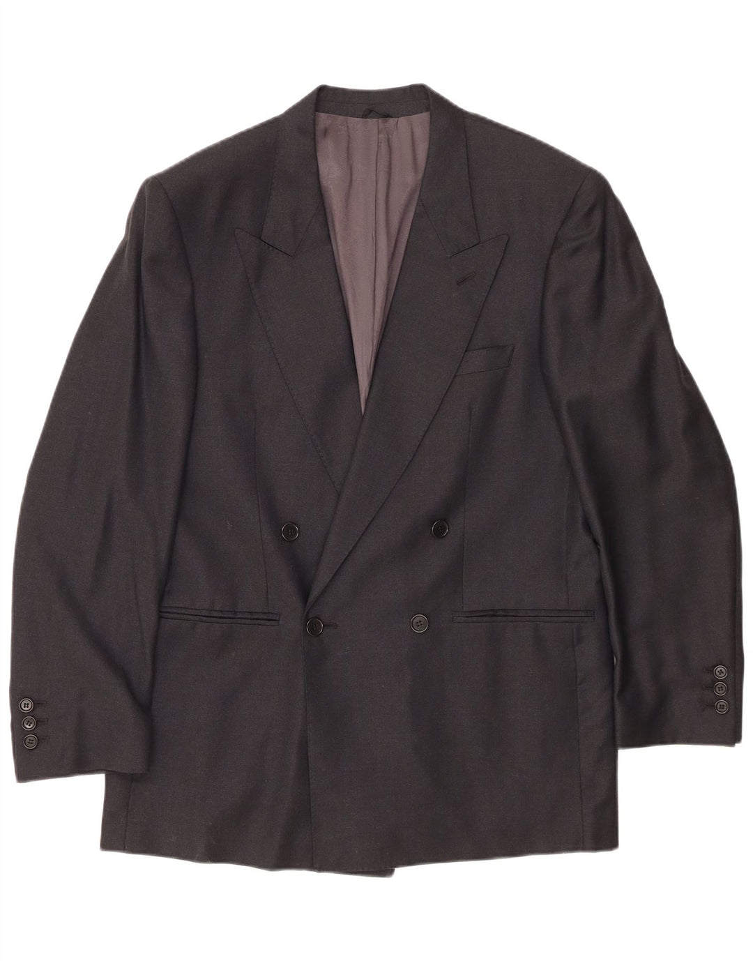 Giacca blazer doppiopetto da uomo Ermenegildo Zegna IT 48 medio nero