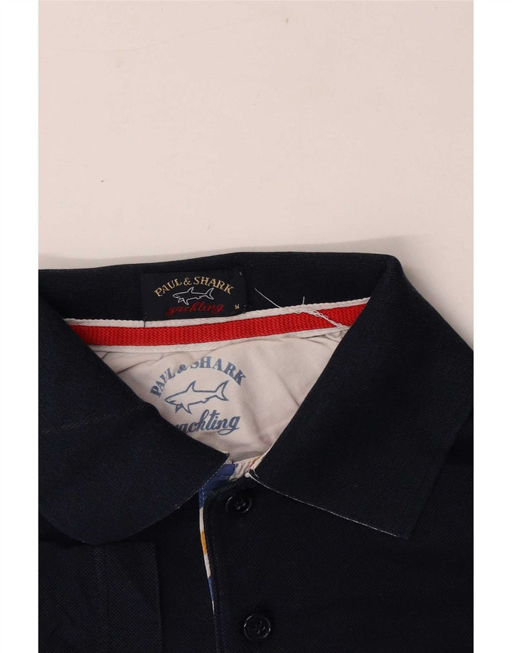 Polo da uomo Paul & Shark media blu navy