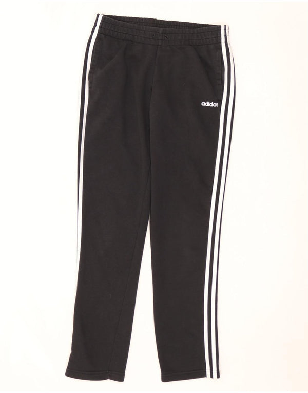 Pantaloni della tuta da donna Adidas UK 12/14 cotone nero medio