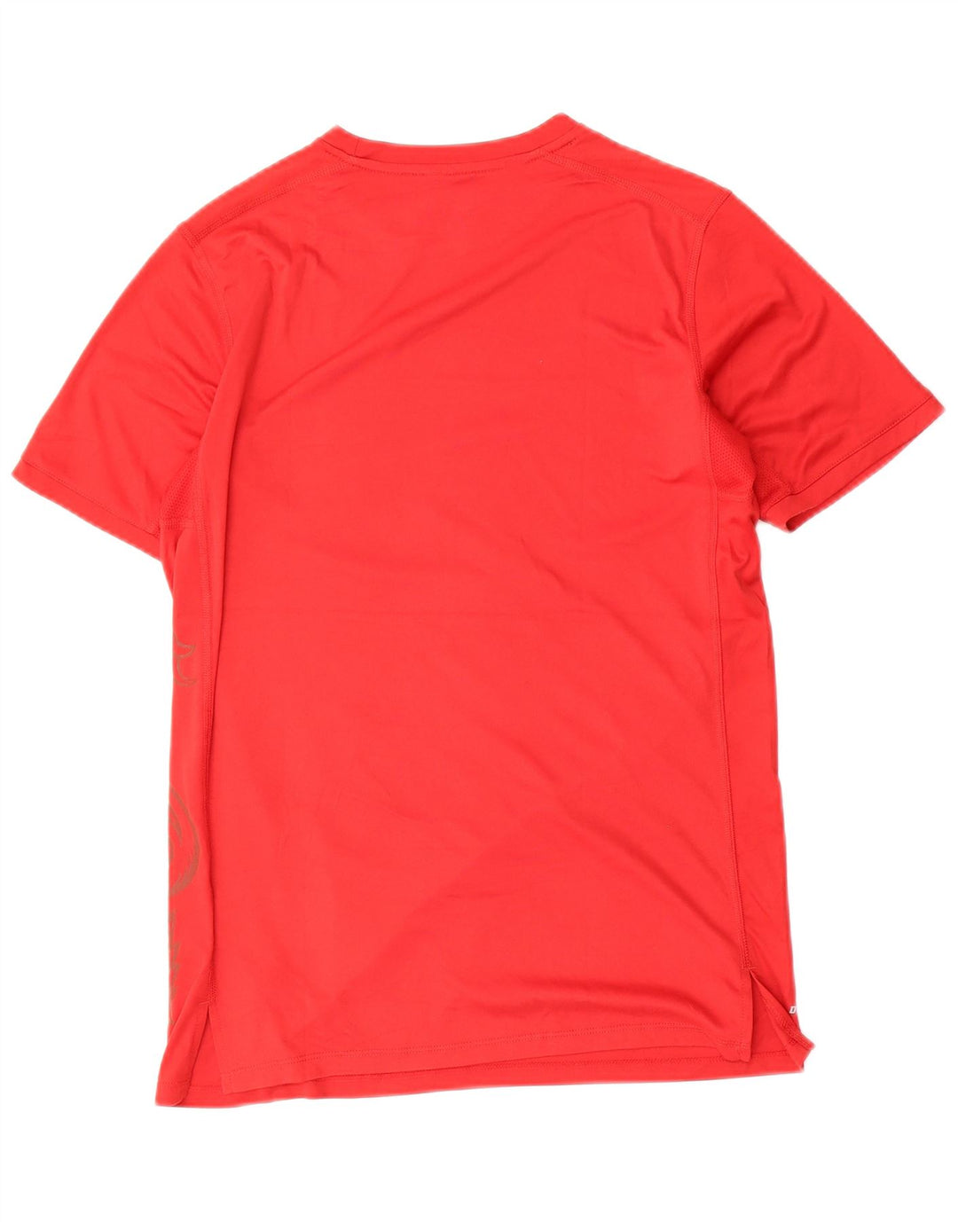 T-shirt grafica Nike Dri Fit da uomo, top in poliestere rosso medio