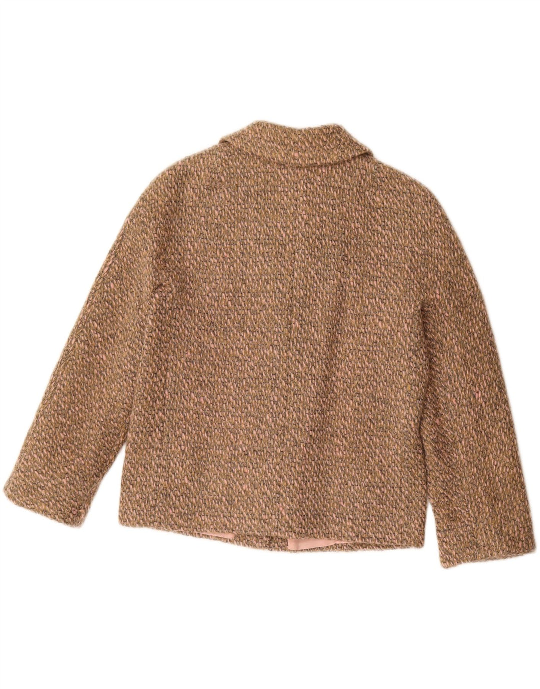 Giacca blazer vintage da donna a 4 bottoni UK 16 grande marrone