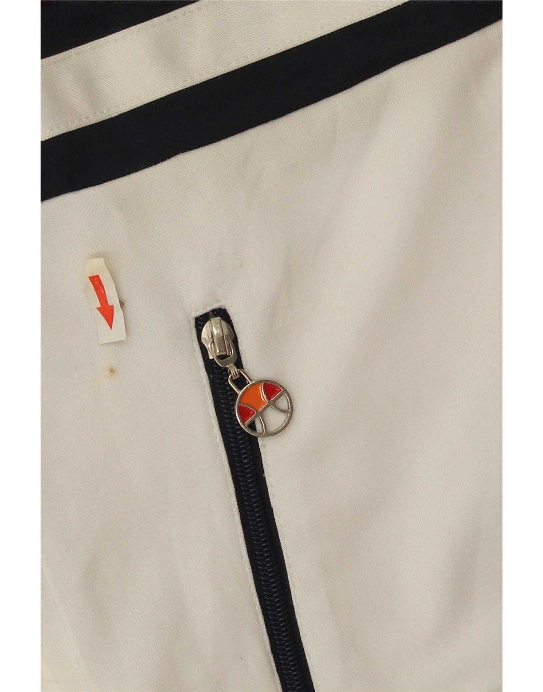 Giacca da ginnastica da uomo Ellesse piccola in poliestere color block bianco
