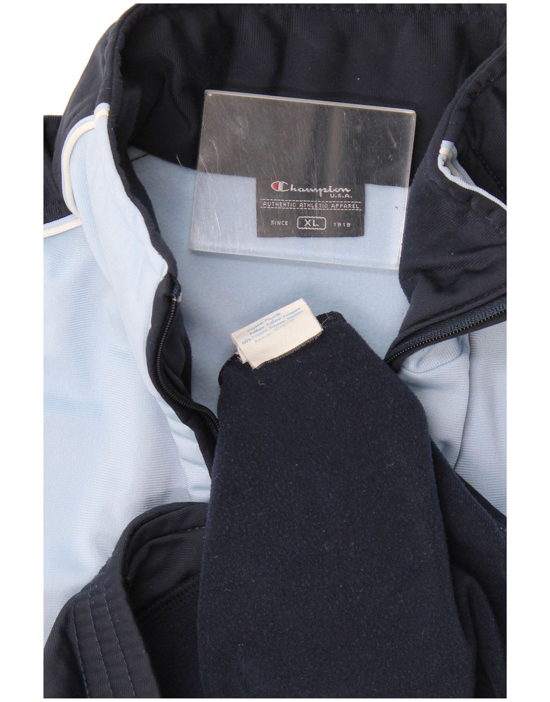 Giacca sportiva da uomo Champion XL XL in poliestere color block blu navy