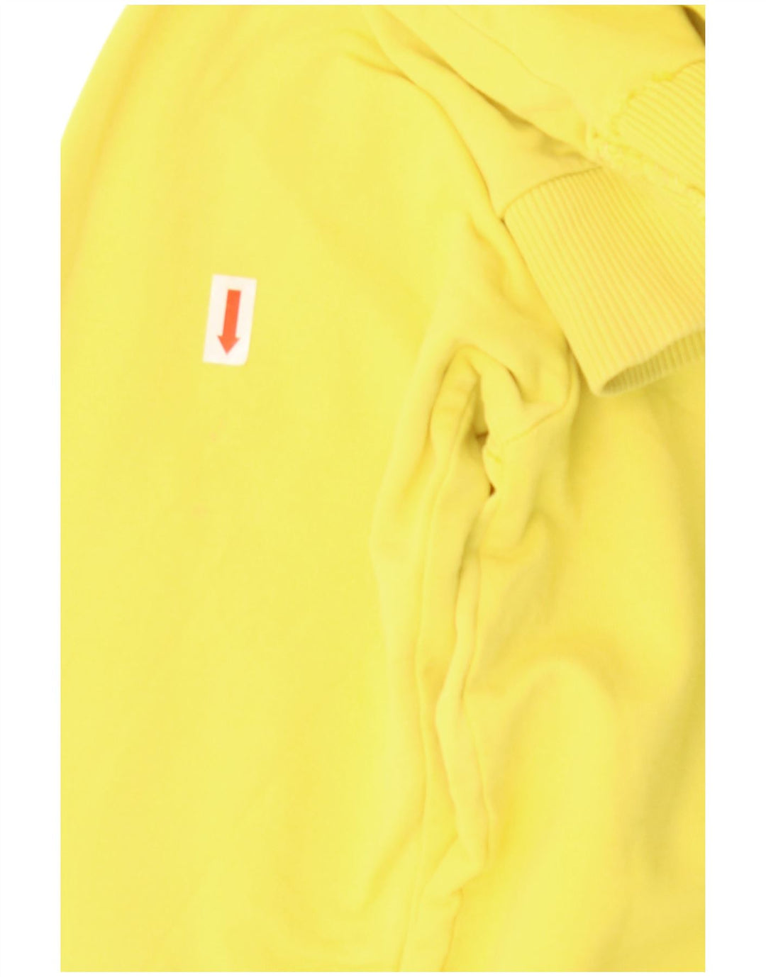 STARTER Felpa con grafica da donna Maglione UK 8 Piccolo cotone giallo