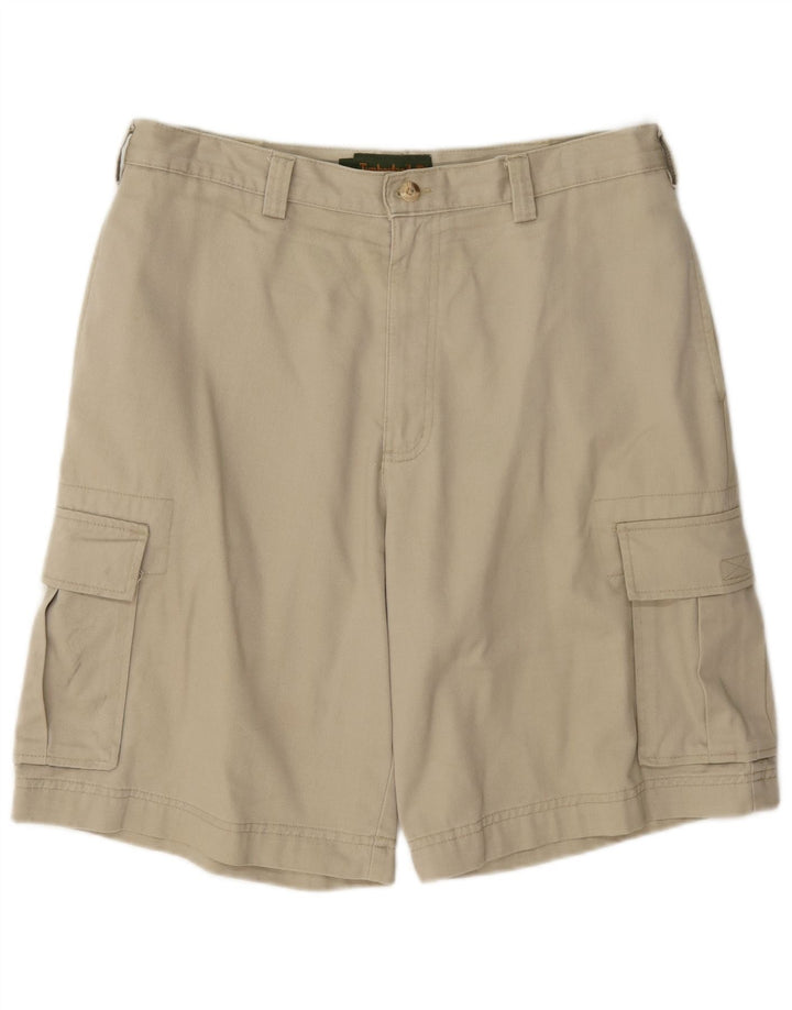 Pantaloncini cargo da uomo Timberland W33 cotone beige medio