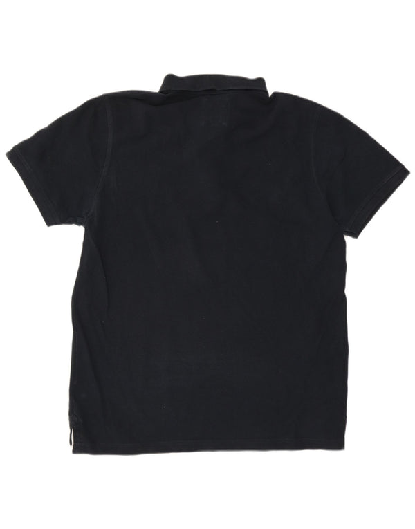 Crew Clothing Mens Polo Shirt XL Navy Blue Cotton